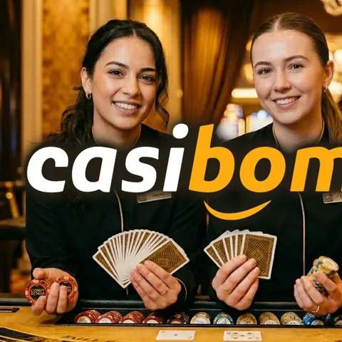 Casibom lisans ve belgeler: Casibom logolu canlı casino masası